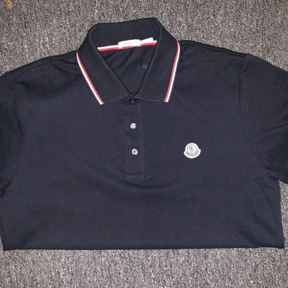 navy moncler polo shirt navy moncler polo shirt